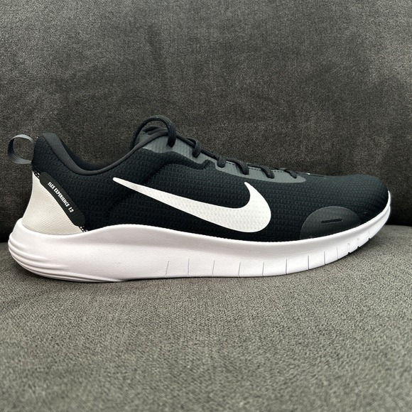 Nike Flex Experience Run 12 Mens 13 Black White Running Training Shoe DV0740-004 - Picture 1 of 8